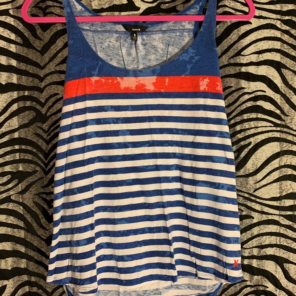 Hurley Red, White, and Blue Tank
